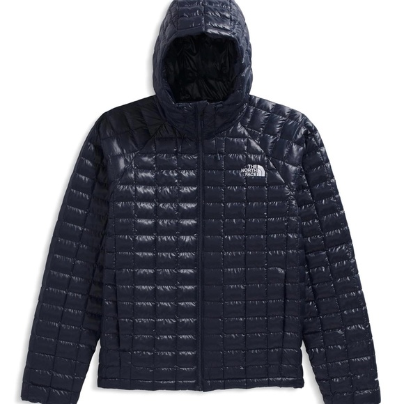 The North Face Men's Thermoball Hooded Dark Blue Puffer Jacket - Picture 5 of 5